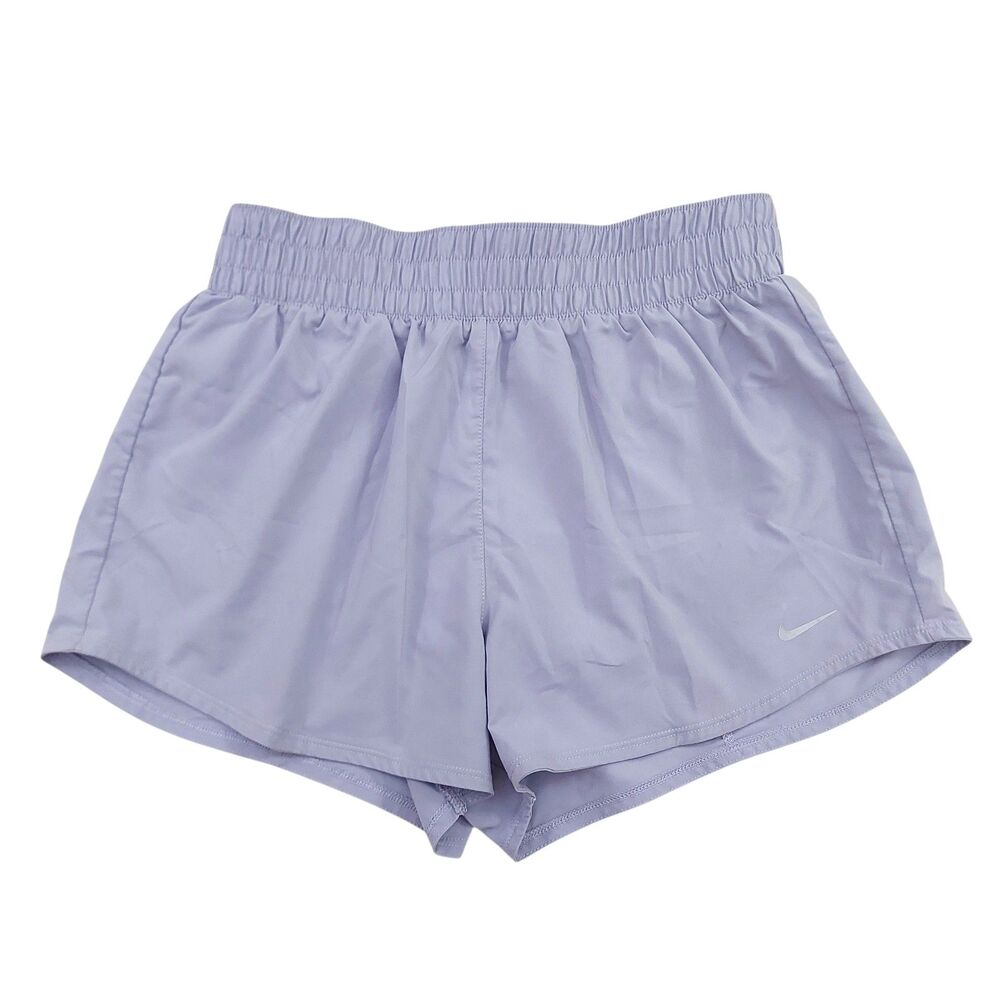 Nike One Dri-FIT Ultra High-Waisted Brief-Lined Shorts Womens Medium Purple